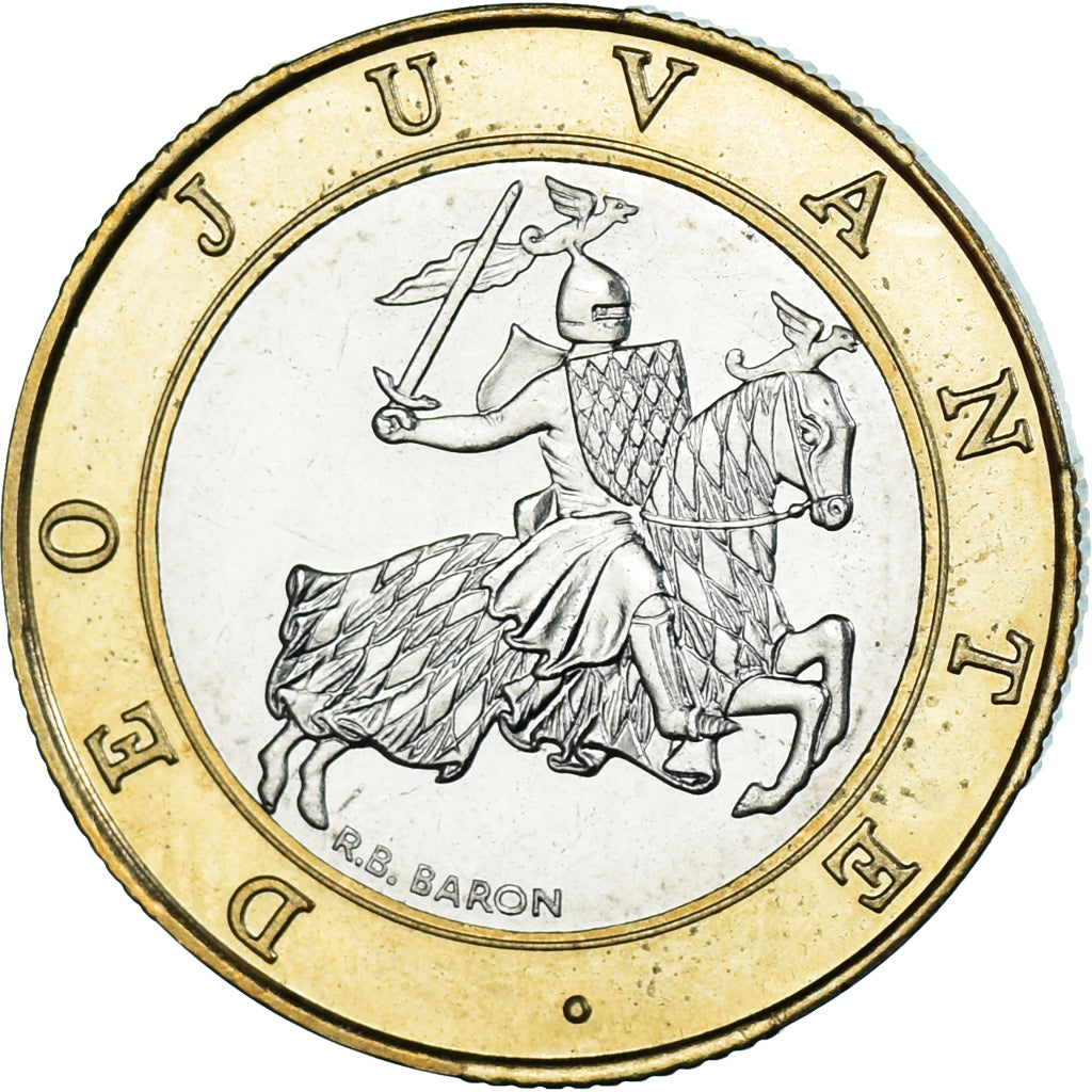 Monnaie, Monaco, Rainier III, 10 Francs, 1989, ESSAI, SUP+, Bimétallique