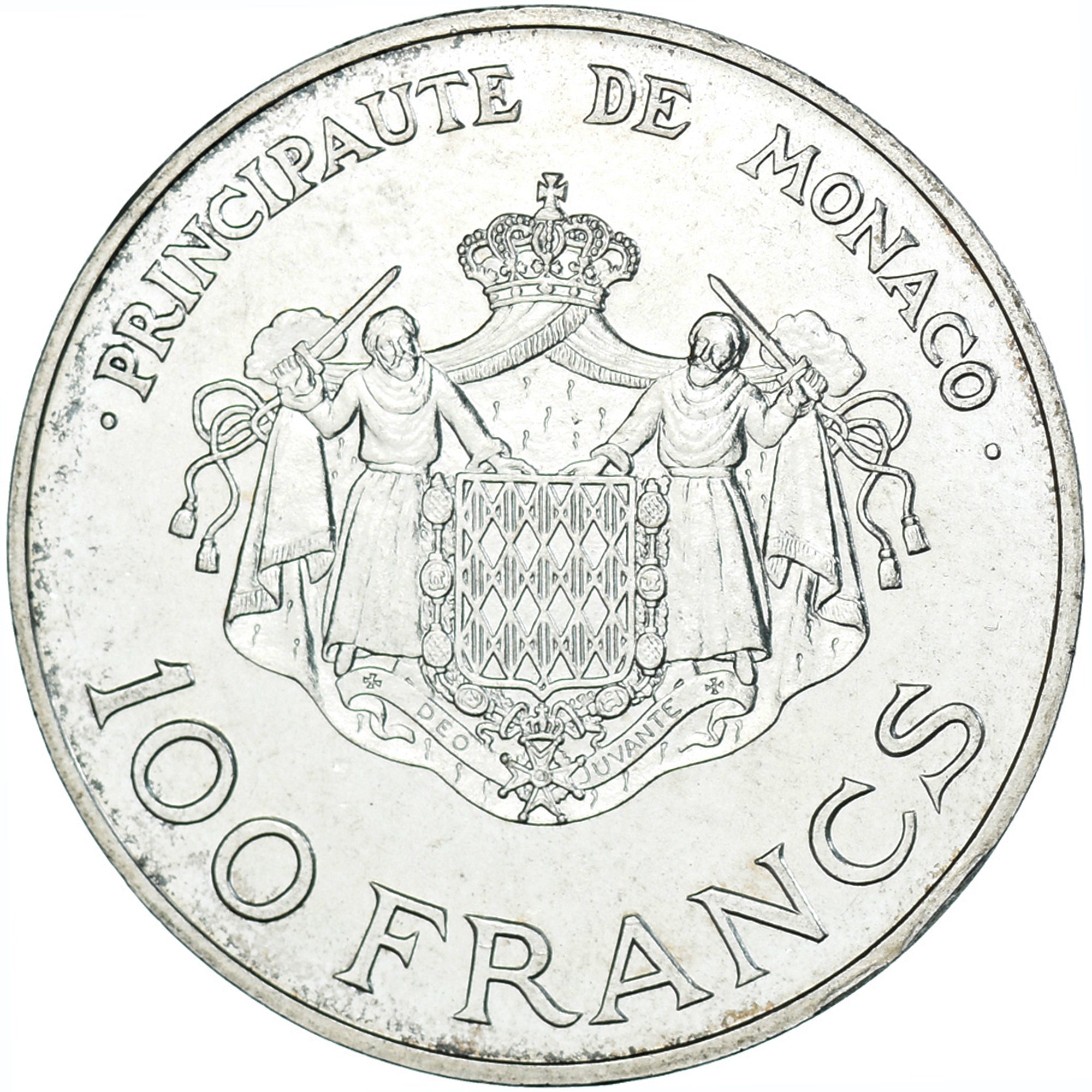 Monnaie, Monaco, Rainier III & Albert, 100 Francs, 1982, Monaco, SUP, Argent