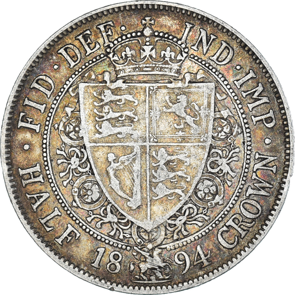 Coin, Great Britain, Victoria, 1/2 Crown, 1894, London, EF(40-45), Silver