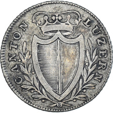 Coin, SWISS CANTONS, LUZERN, 5 Batzen, 1814, Lucerne, EF(40-45), Silver, KM:108