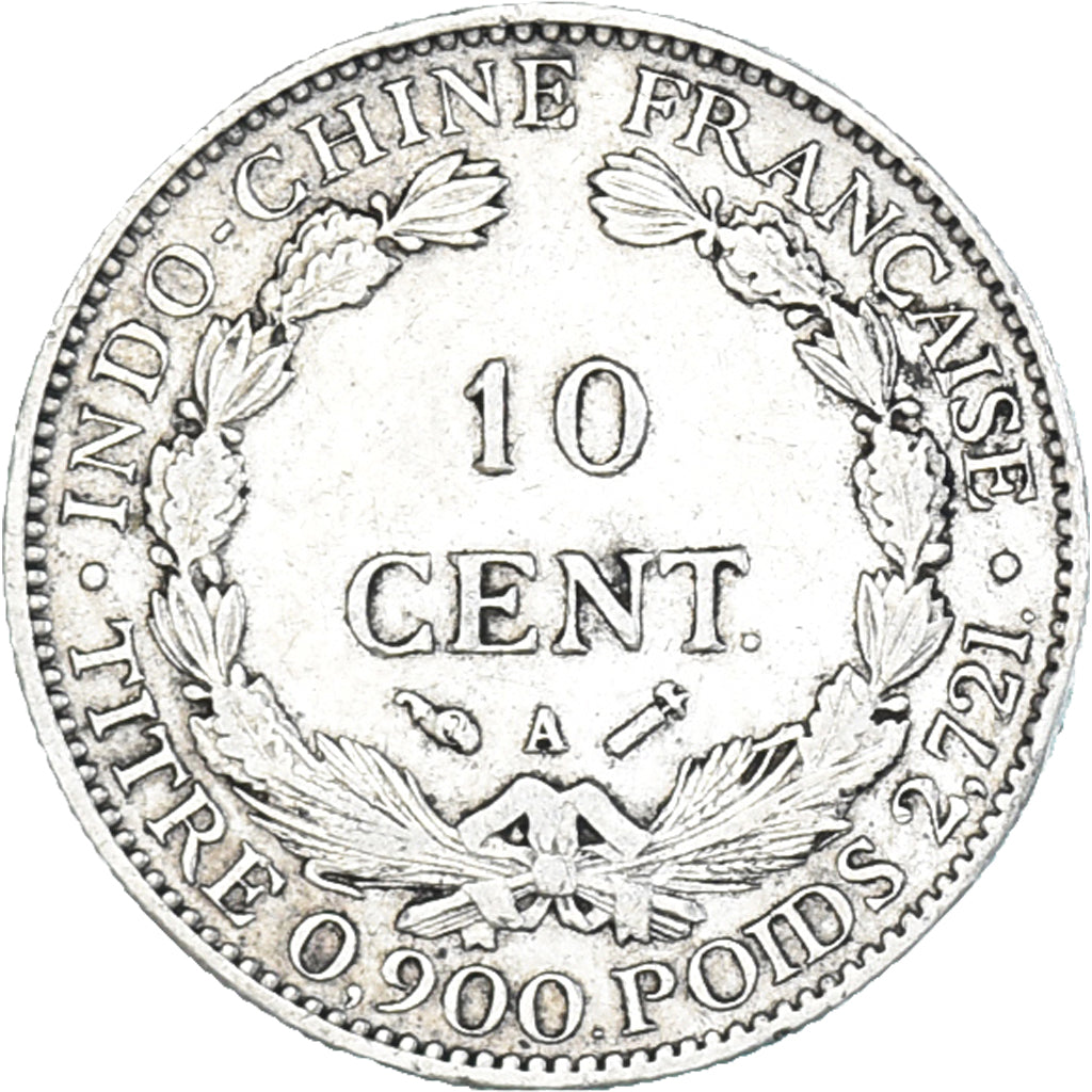 Coin, FRENCH INDO-CHINA, 10 Cents, 1894, Paris, EF(40-45), Silver, KM:2