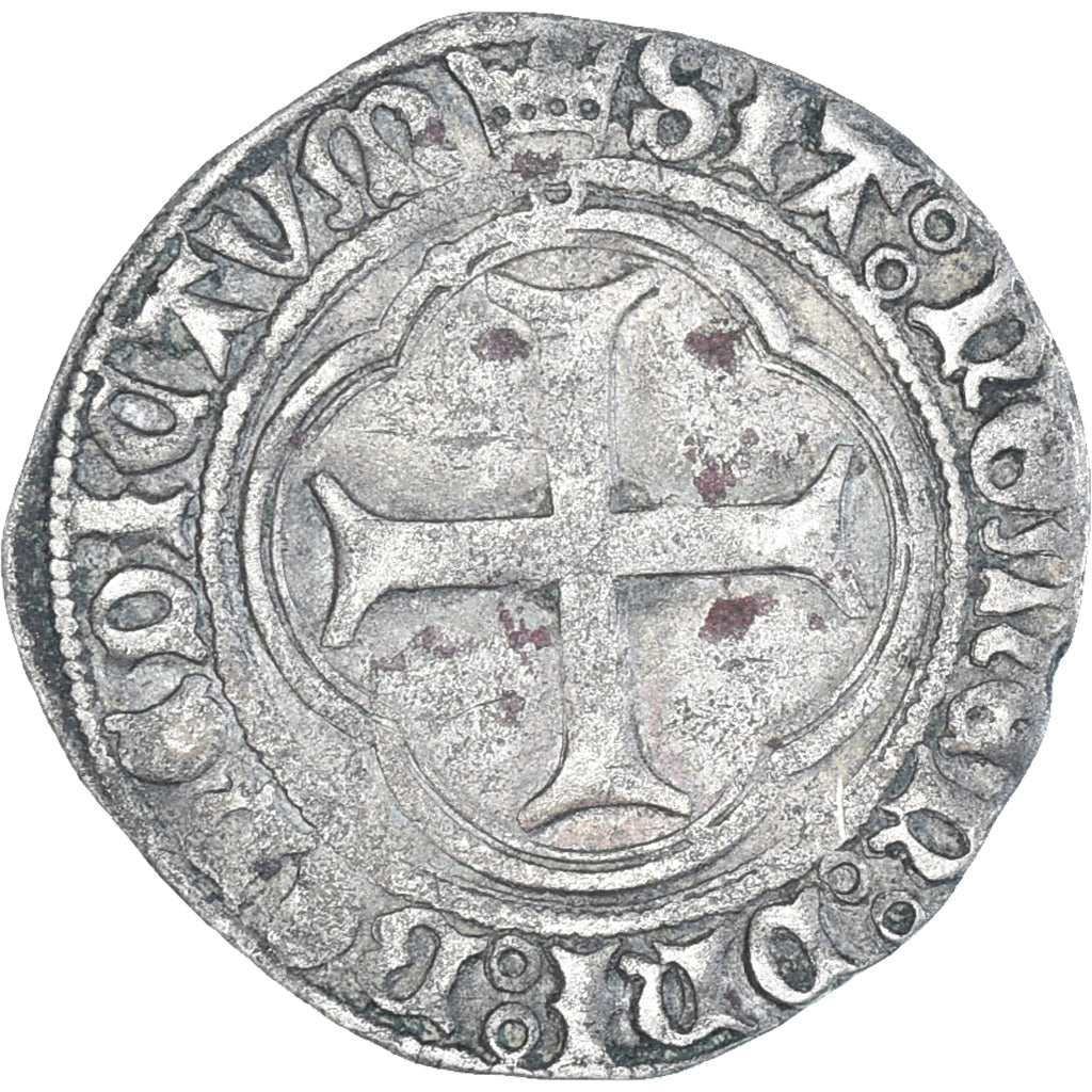 Moneda, Francia, Louis XI, Blanc au Soleil, 1461-1483, Châlons-en-Champagne