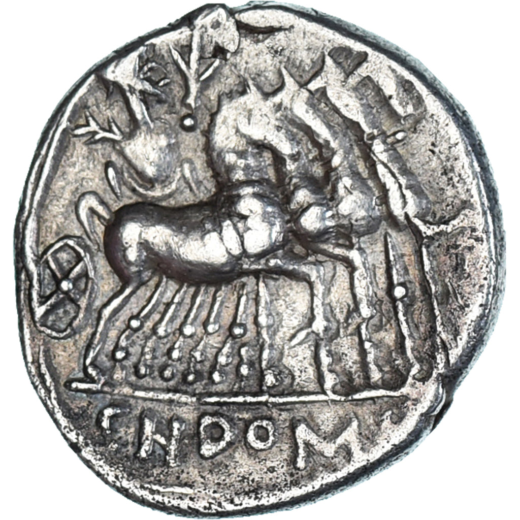 Coin, Domitia, Denarius, 116-115 BC, Rome, AU(50-53), Silver, Crawford:285/1