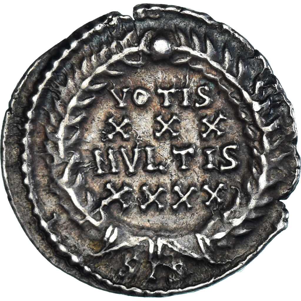 Coin, Constantius II, Siliqua, 355-361, Siscia, AU(55-58), Silver, RIC:360