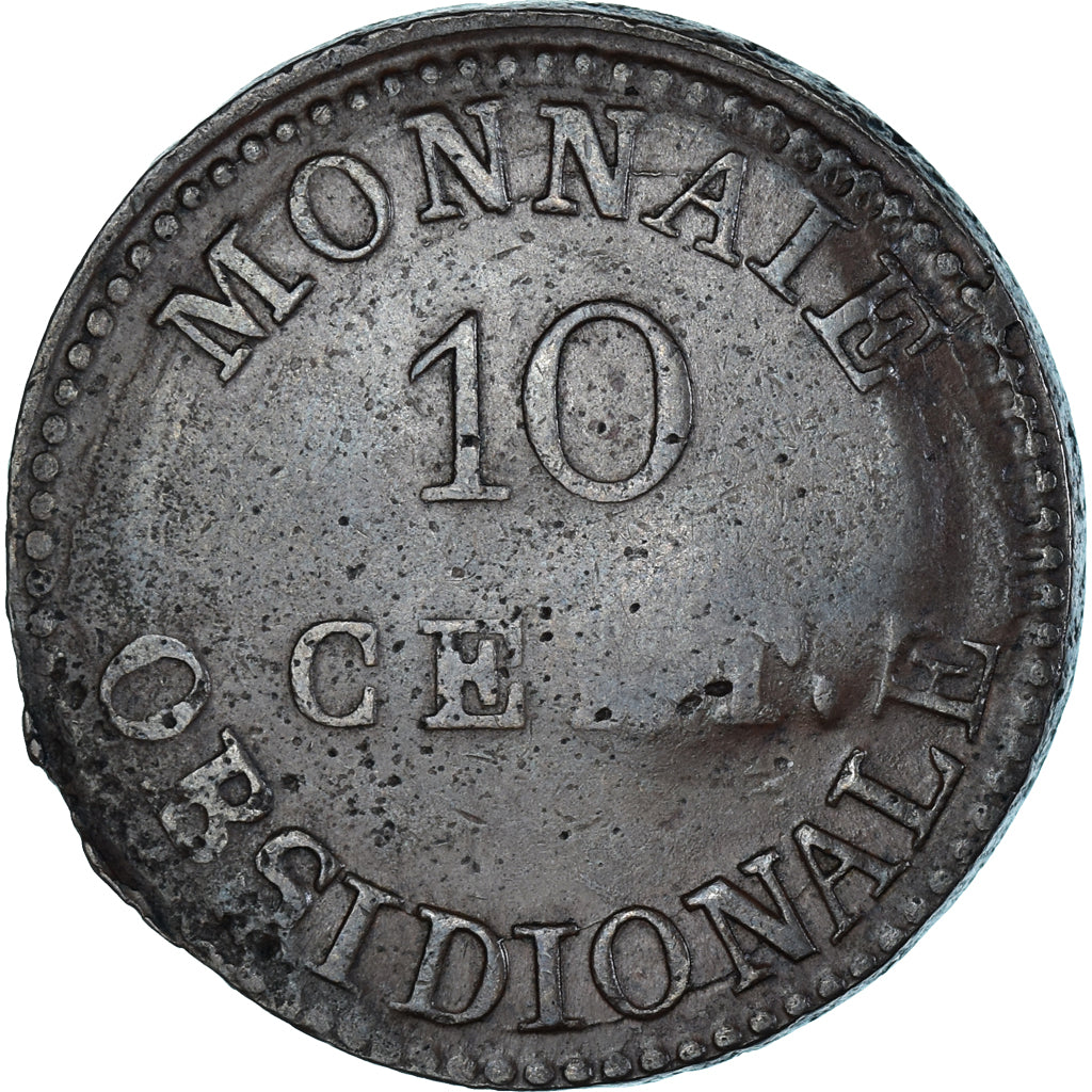 Coin, FRENCH STATES, ANTWERP, Napoleon I, 10 Centimes, 1814, Anvers, VF(20-25)