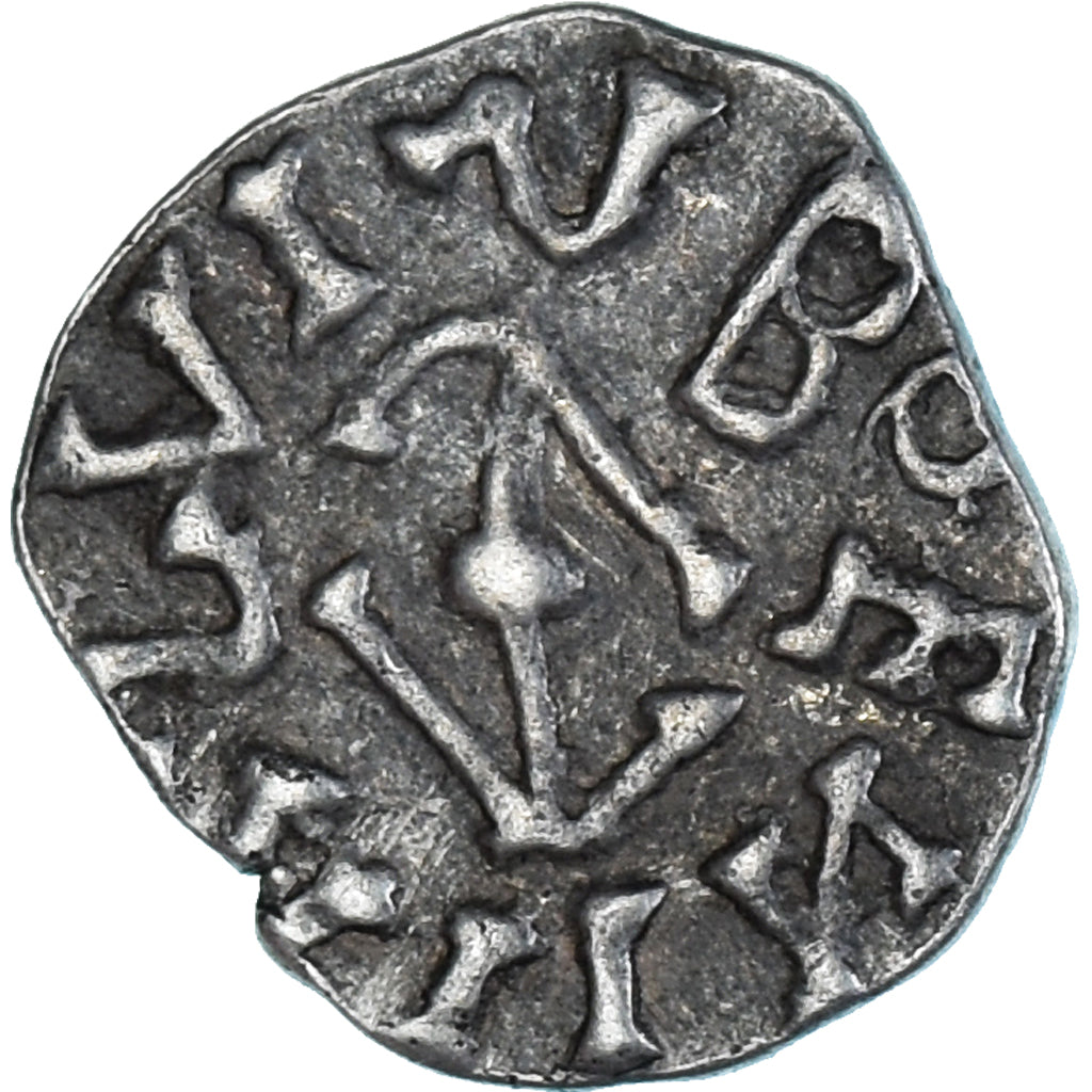 Coin, France, merovingian, Denier, Vth-VIIIth century, AU(55-58), Silver