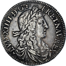 Monnaie, France, Louis XIV, 1/4 Écu buste juvénile, 1/4 Ecu, 1659, Nantes