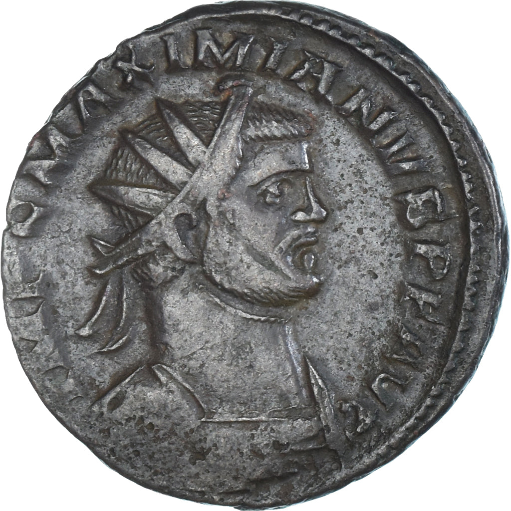 Münze, Maximianus, Follis, 286-293, London, S, Billon, RIC:396