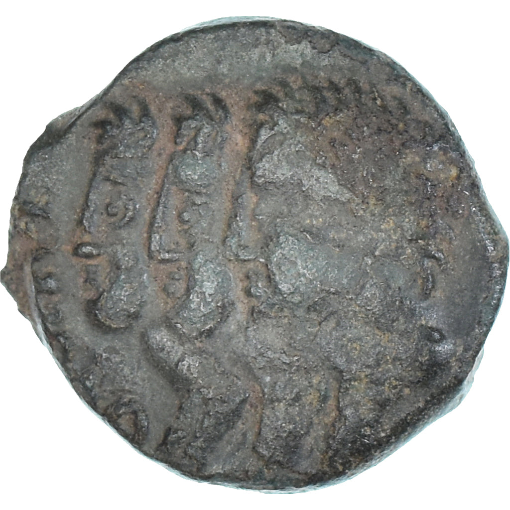 Moeda, Remi, Bronze aux trois bustes / REMO, 1st century BC, VF(30-35), Bilhão