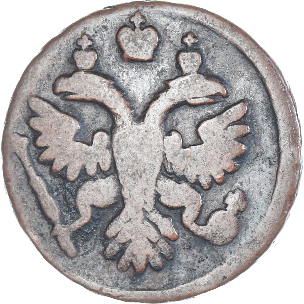 Coin, Russia, Anna Ivanovna, Polushka, 1/4 Kopek, 1737, VF(20-25), Copper
