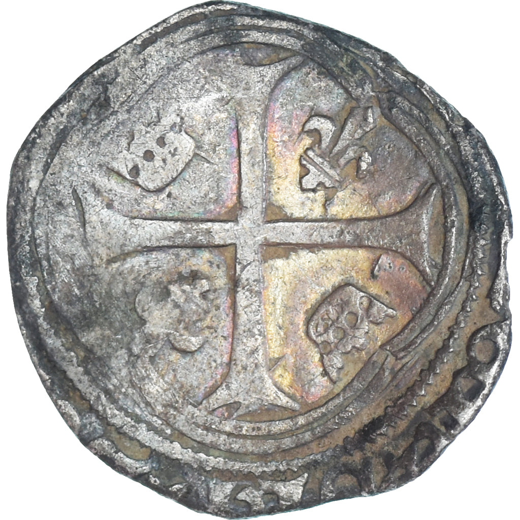 Coin, France, Blanc à la couronne, 1422-1461, Uncertain Mint, rogné, F(12-15)