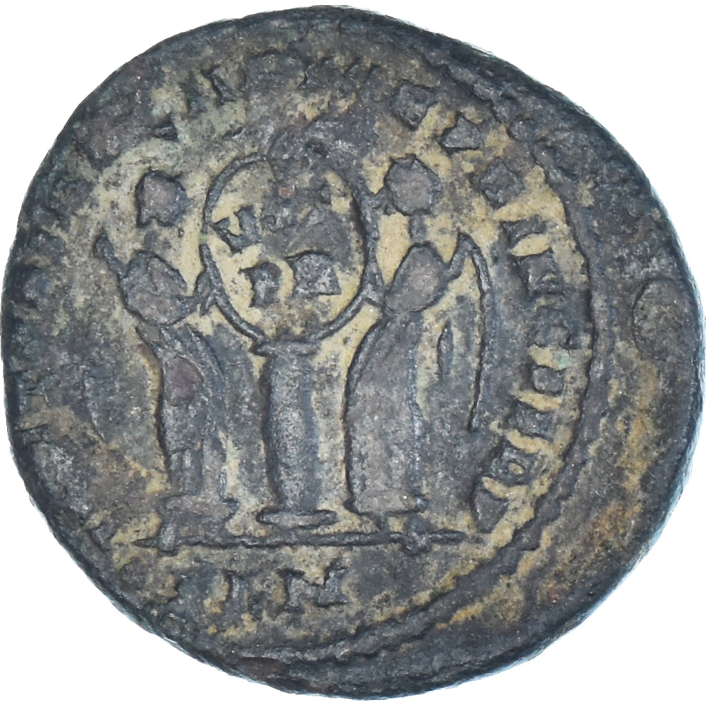 Moeda, Constantine I, Follis, 319, London, VF(20-25), Bronze, RIC:156