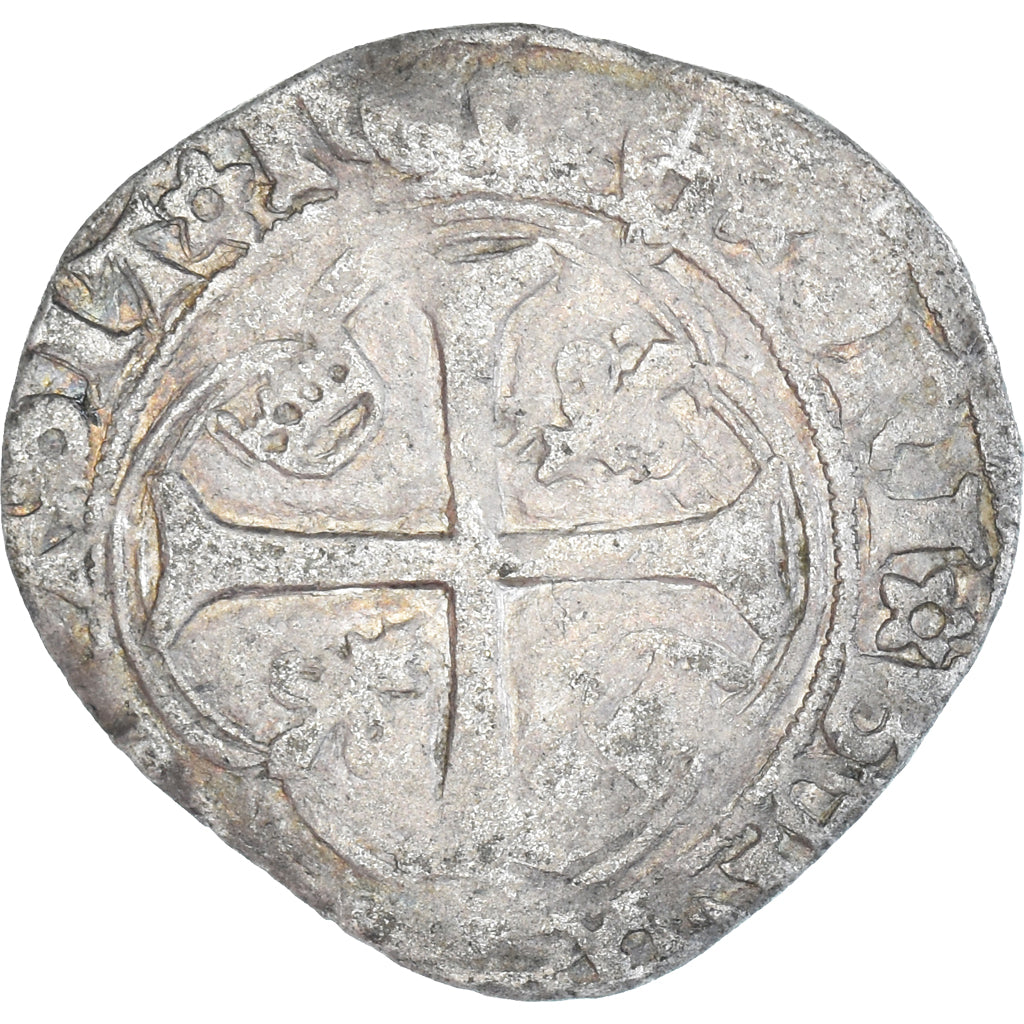 Moneta, Francia, Louis XII, Grand blanc à la couronne, 1498-1514, Angers, B+