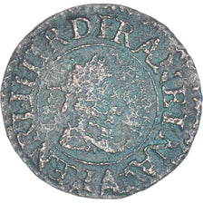 Moneta, Francja, Henri IV, Denier Tournois, 1604, Paris, VG(8-10), Miedź