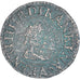 Moneda, Francia, Henri IV, Denier Tournois, 1604, Paris, BC, Cobre, Gadoury:532