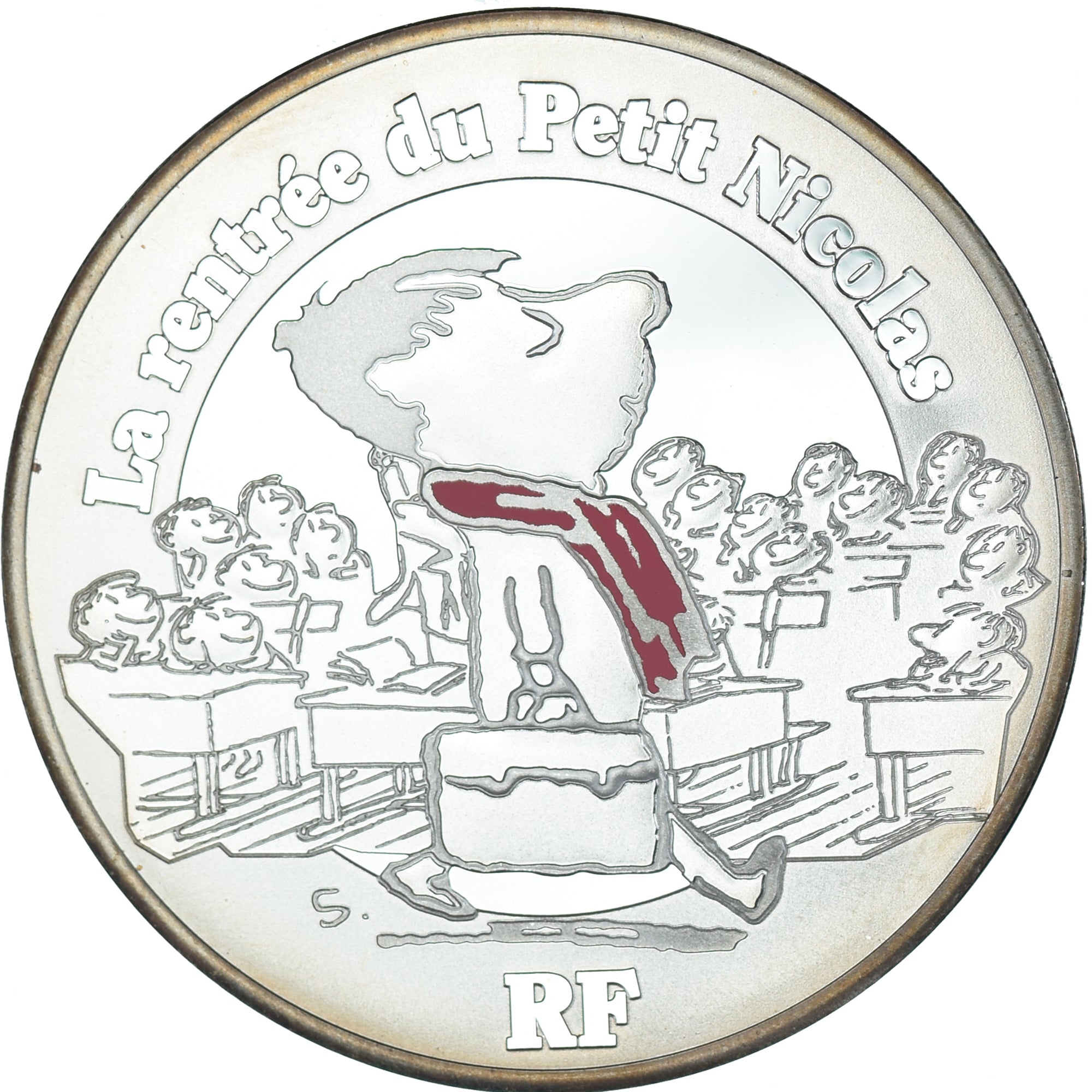 France, 10 Euro, La Rentrée du Petit Nicolas, 2014, Paris, MS(63), Silver