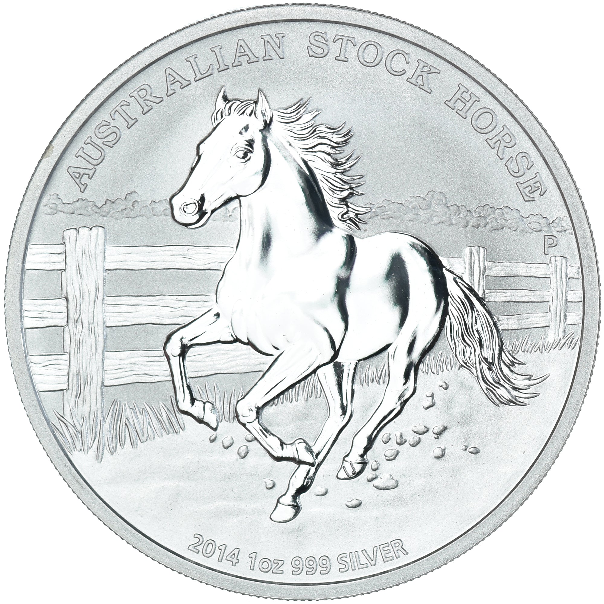 Coin, Australia, Australian Stock Horse, 1 Dollar, 1 Oz, 2014, MS(64), Silver