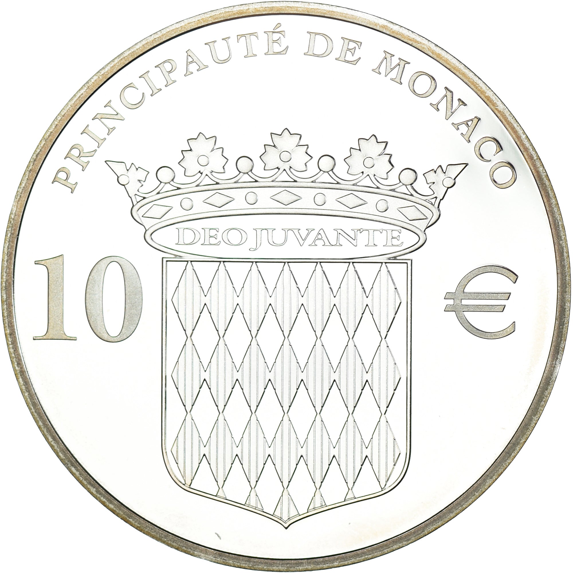 Monaco, Honoré II, 10 Euro, 2012, Paris, MS(65-70), Srebro, Gadoury:MC204