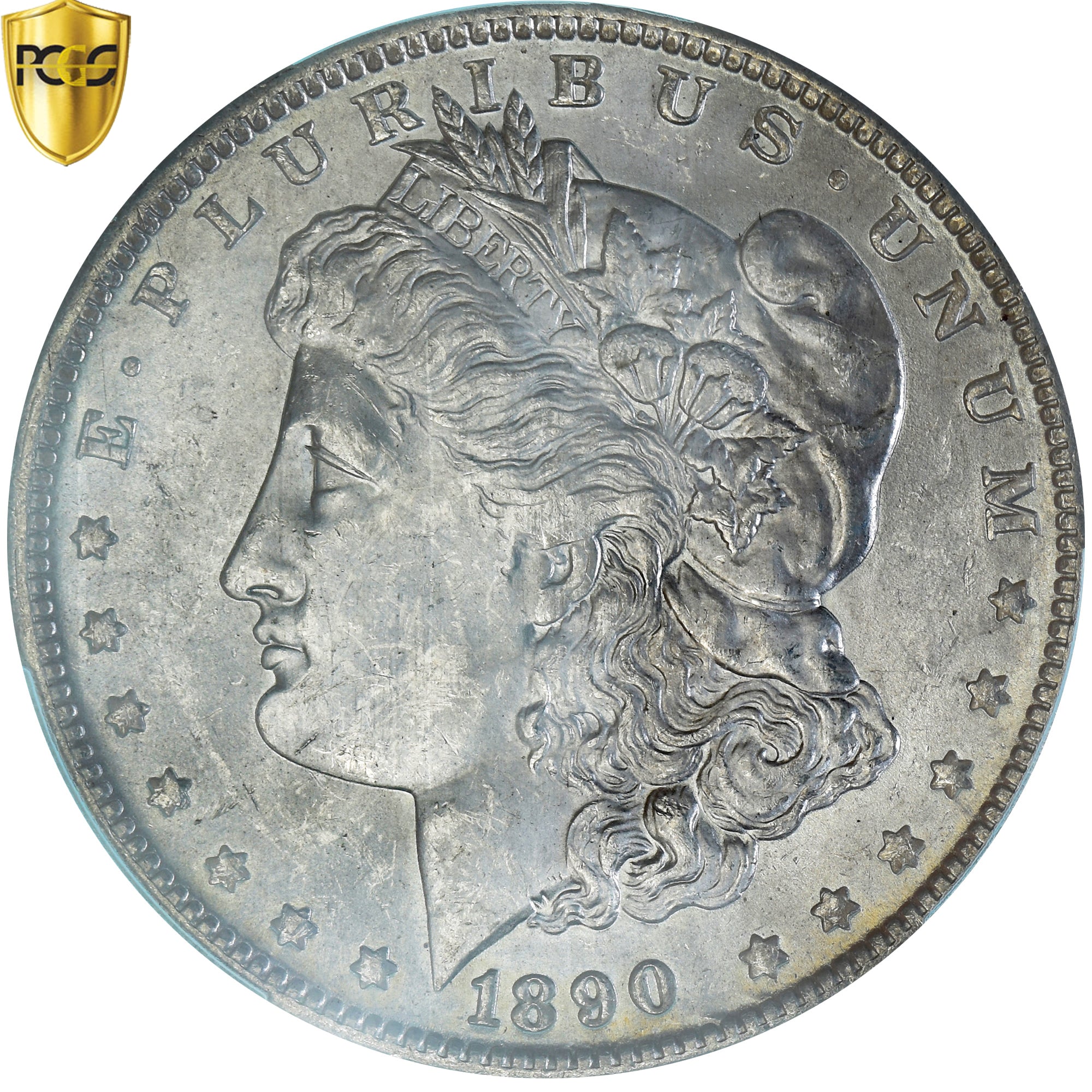Coin, United States, Morgan dollar, 1890, New Orleans, PCGS, MS62, MS(60-62)
