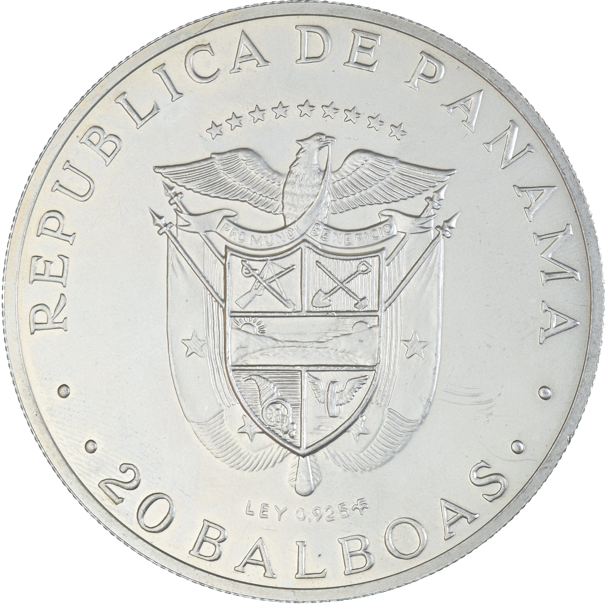 Monnaie, Panama, 20 Balboas, 1974, U.S. Mint, Simon Bolivar, SUP+, Argent, KM:31
