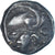 Moneta, Aedui, Denier à la tête casquée, 60-50 BC, VF(30-35), Srebro