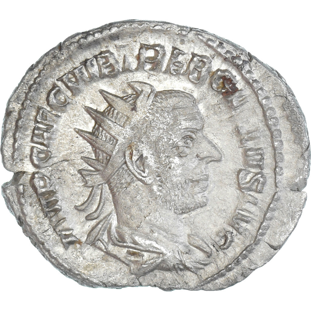 Moneda, Trebonianus Gallus, Antoninianus, 251-253, Rome, BC+, Vellón, RIC:42