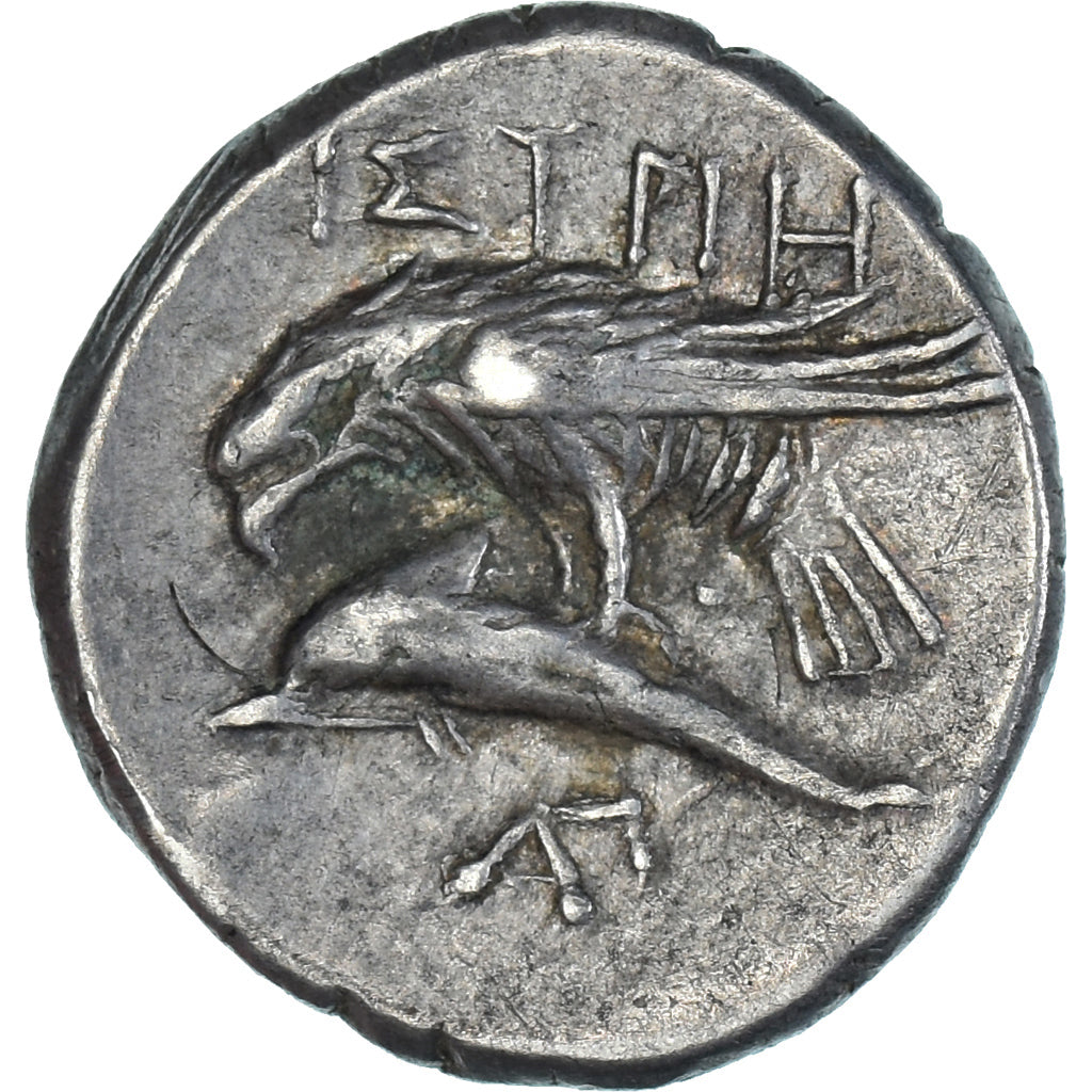 Moneta, Moesia Inferior, Drachm, 4th century BC, Istros, BB, Argento