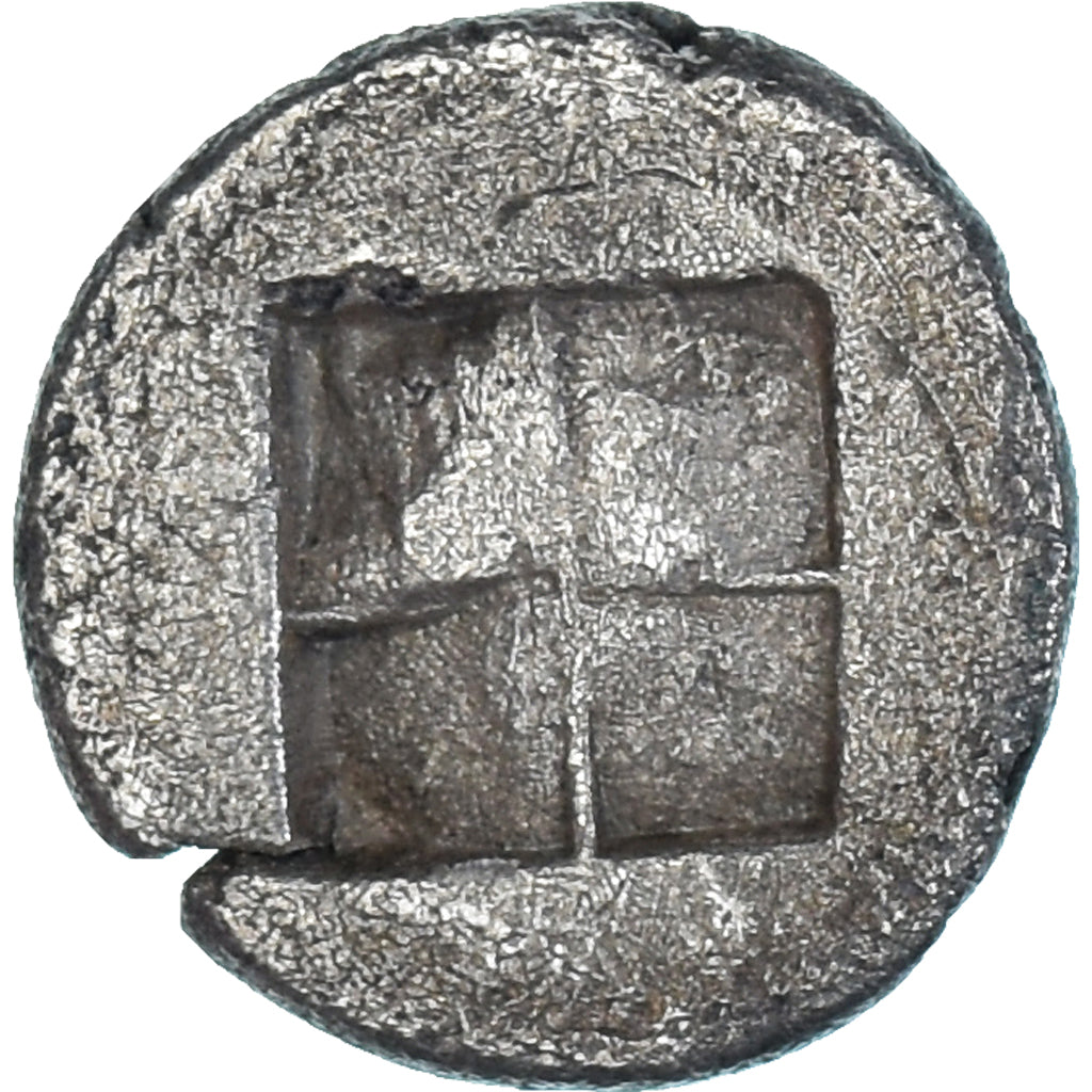 Moneta, Macedonia, 1/8 Stater, 500-480 BC, Lete, MB+, Argento, Pozzi:691
