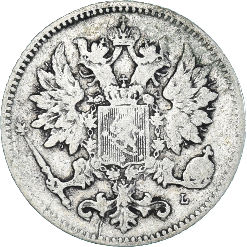 Coin, Finland, Nicholas II, 25 Penniä, 1898, Helsinki, VF(20-25), Silver