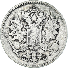 Coin, Finland, Nicholas II, 25 Penniä, 1898, Helsinki, VF(20-25), Silver