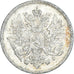 Moneda, Finlandia, Nicholas II, 25 Penniä, 1909, Helsinki, BC, Plata, KM:6.2