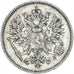 Moneda, Finlandia, Nicholas II, 25 Penniä, 1909, Helsinki, BC+, Plata, KM:6.2