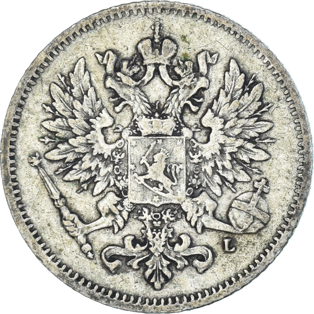 Münze, Finnland, Nicholas II, 25 Penniä, 1907, Helsinki, S+, Silber, KM:6.2
