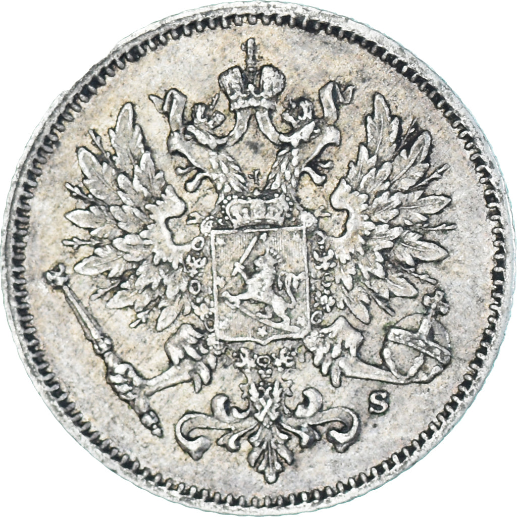 Münze, Finnland, Nicholas II, 25 Penniä, 1913, Helsinki, SS, Silber, KM:6.2
