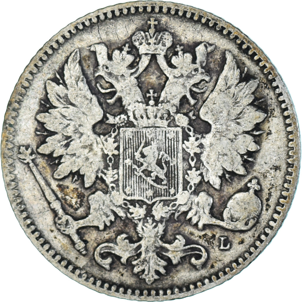 Münze, Finnland, Nicholas II, 25 Penniä, 1901, Helsinki, S+, Silber, KM:6.2