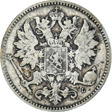 Coin, Finland, Nicholas II, 25 Penniä, 1901, Helsinki, VF(30-35), Silver