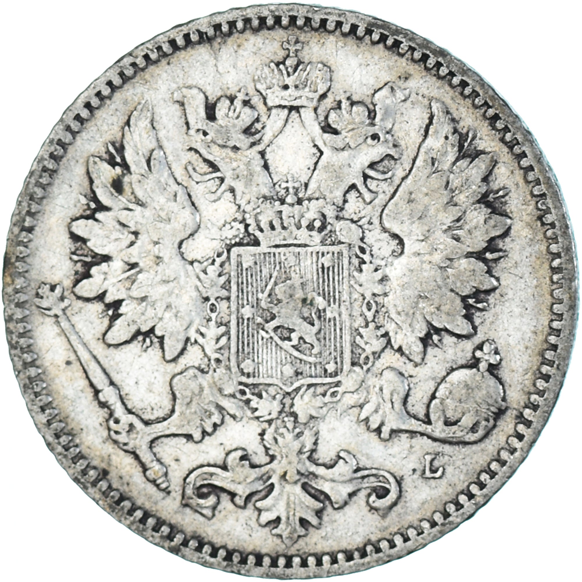 Monnaie, Finlande, Nicholas II, 25 Penniä, 1901, Helsinki, TB+, Argent, KM:6.2