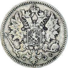 Coin, Finland, Nicholas II, 25 Penniä, 1901, Helsinki, VF(20-25), Silver