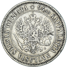 Münze, Finnland, Alexander III, Markka, 1893, Helsinki, SS+, Silber, KM:3.2