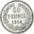Moneda, Finlandia, Nicholas II, 50 Penniä, 1914, Helsinki, MBC+, Plata, KM:2.2