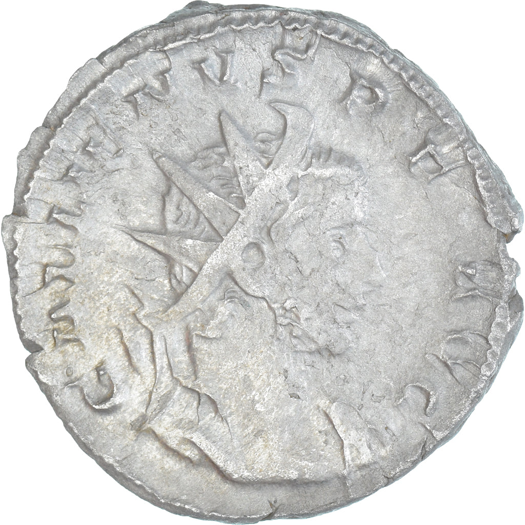 Moneta, Gallienus, Antoninianus, 258-259, Lugdunum, MB+, Biglione, RIC:18f