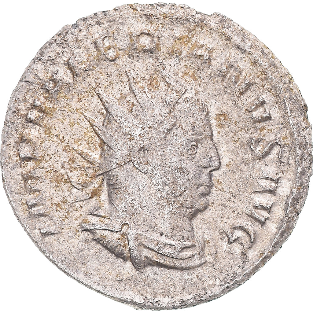 Moneda, Valerian I, Antoninianus, 258, Mediolanum, BC+, Vellón, RIC:256