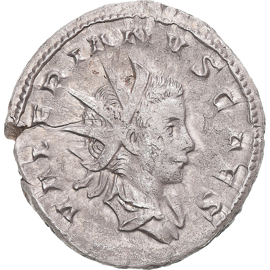 Coin, Valerian II, Antoninianus, 255, Lugdunum, VF(30-35), Billon, RIC:3.