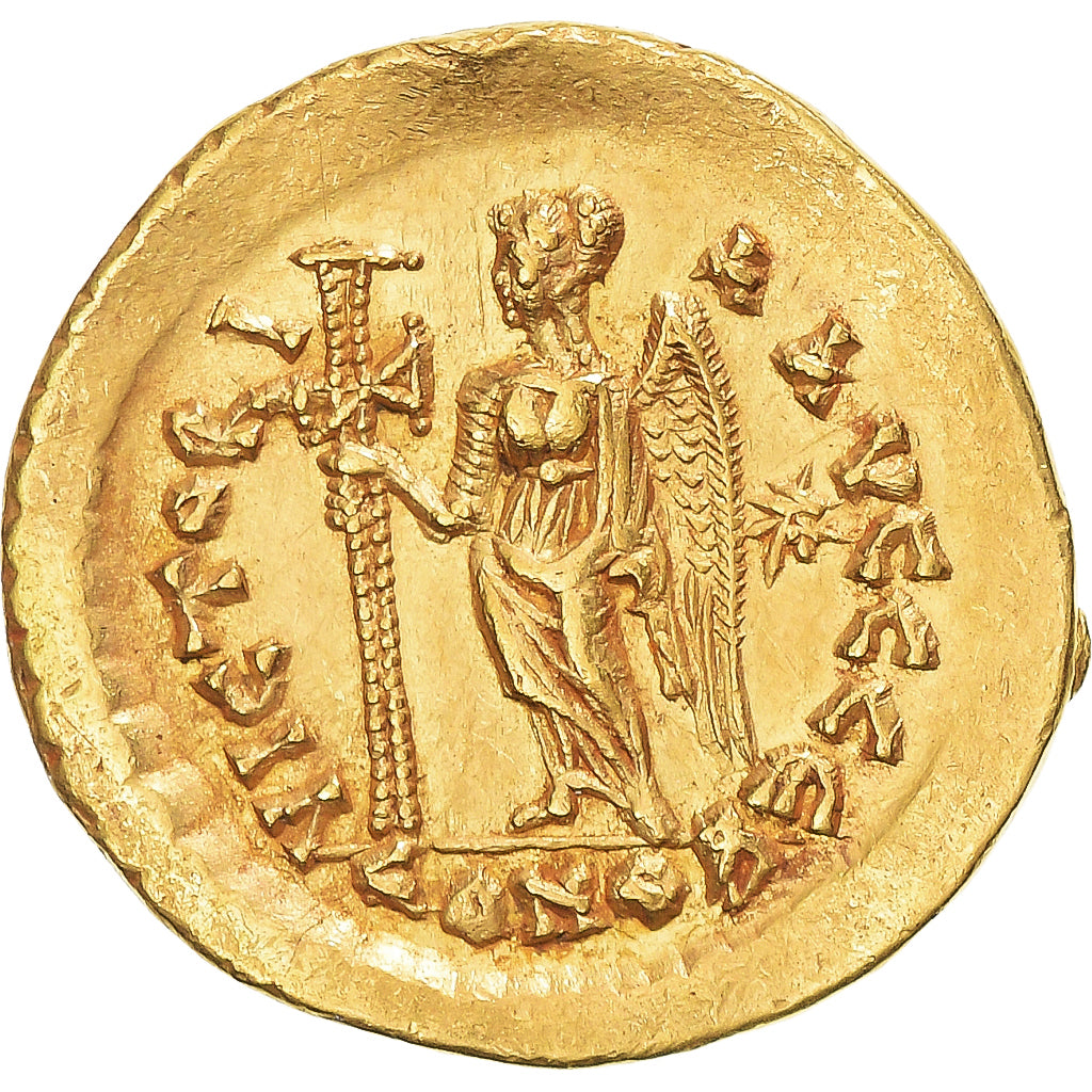 Coin, Leo I, Solidus, 462 or 466, Constantinople, EF(40-45), Gold, RIC:X-605