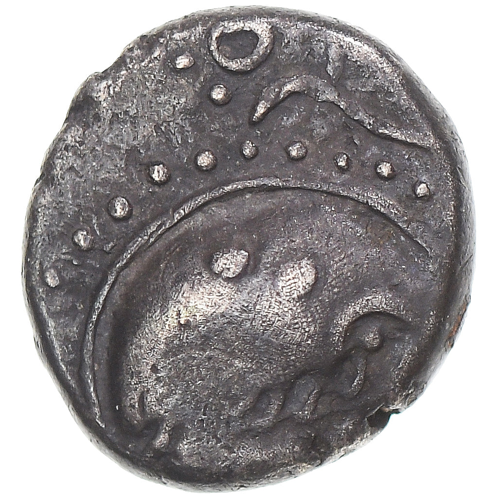 Coin, Aedui, Denier ANORBOS / DVBNO, 70-50 BC, VF(30-35), Silver, Latour:4972