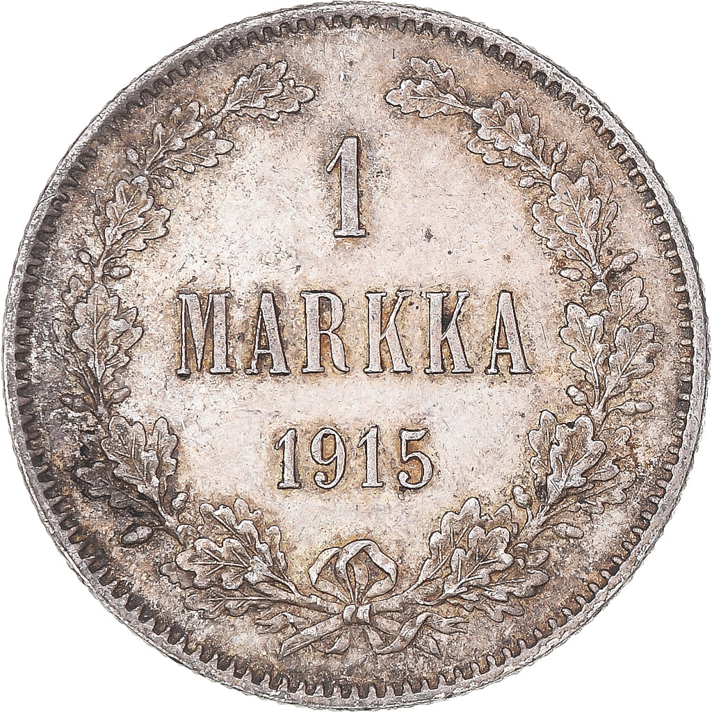 Coin, Finland, Nicholas II, Markka, 1915, Helsinki, EF(40-45), Silver, KM:3.2