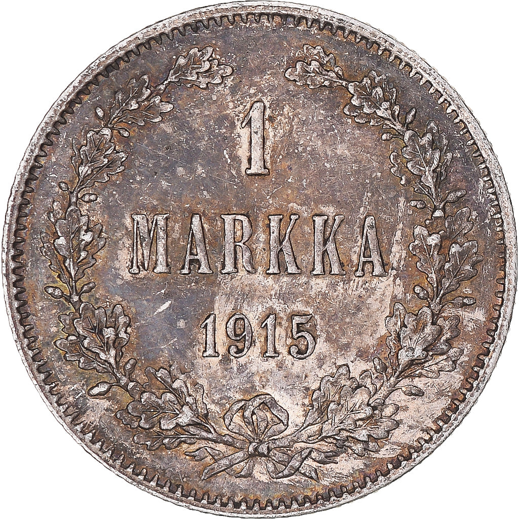 Coin, Finland, Nicholas II, Markka, 1915, Helsinki, EF(40-45), Silver, KM:3.2