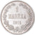 Moneta, Finlandia, Nicholas II, Markka, 1915, Helsinki, AU(55-58), Srebro