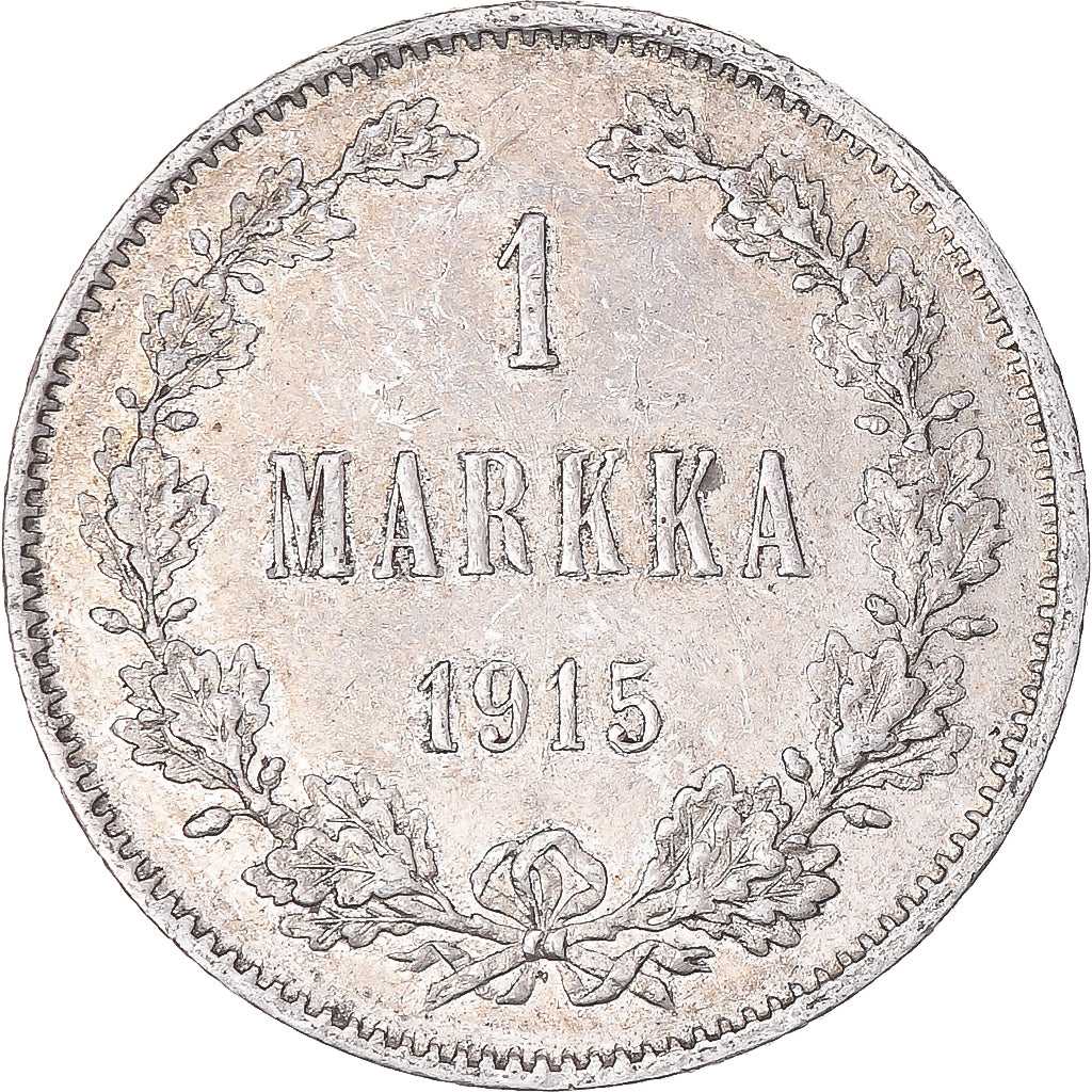 Moneta, Finlandia, Nicholas II, Markka, 1915, Helsinki, SPL-, Argento, KM:3.2