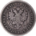 Moeda, Finlândia, Alexander II, Markka, 1865, Helsinki, F(12-15), Prata, KM:3.1